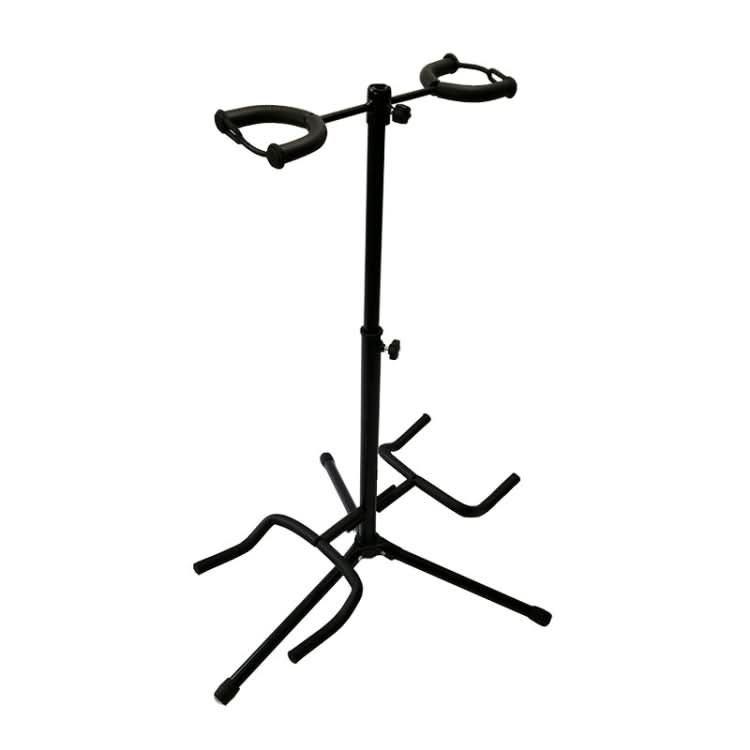 Adjustable Double Guitar Stand Holds Two Electric Or Acoustic Guitars Reluova