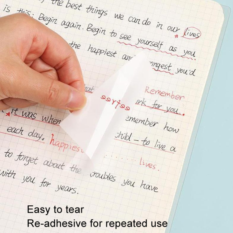 Transparent Convenient Memo Stickers Student Notes Sticky Stickable Bookmarks My Store