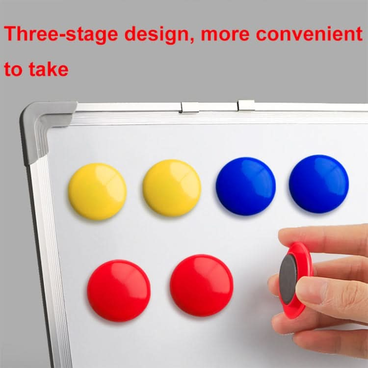 30pcs/ Box 40mm Round Colorful Conference Teaching Whiteboard Paper Magnetic Buckle-Reluova