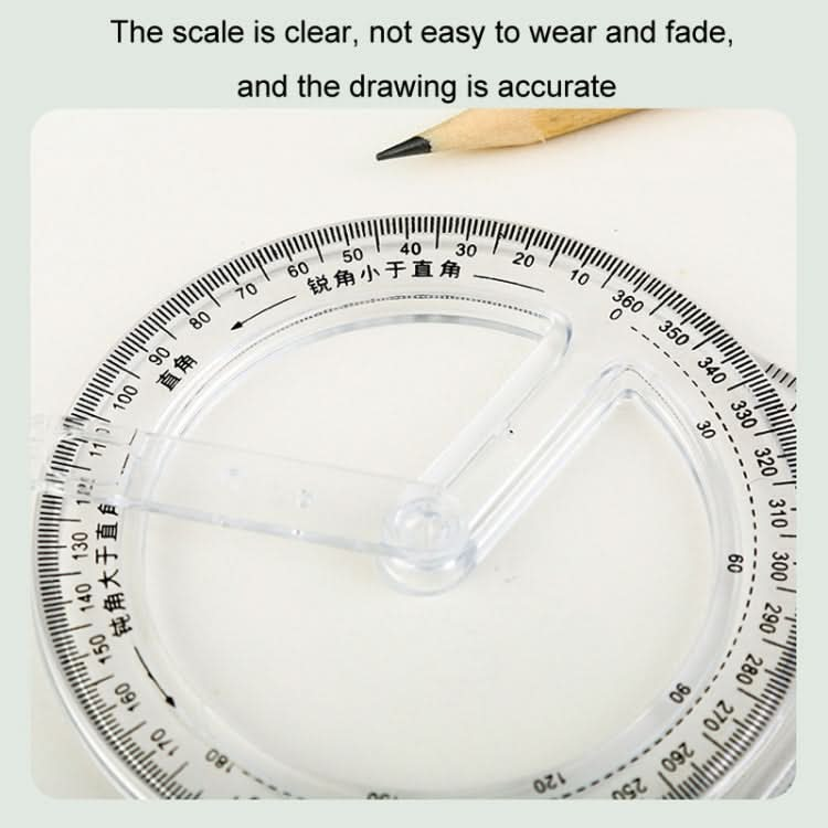 2pcs Multifunctional Drawing Ruler Function Drawing Protractor Geometric Ruler(For Primary School)-Reluova