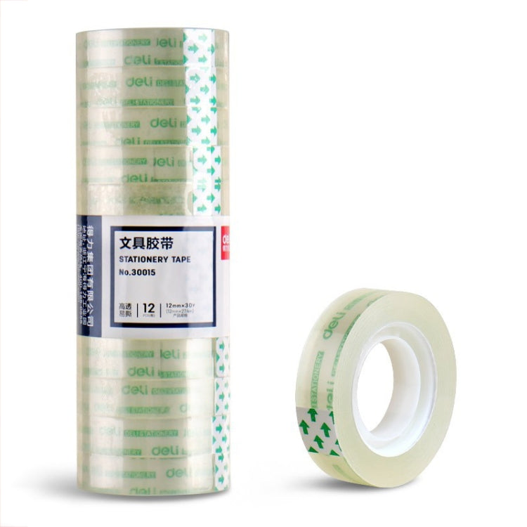 Deli Small High Viscosity Office Transparent Tape Student Stationery Tape My Store