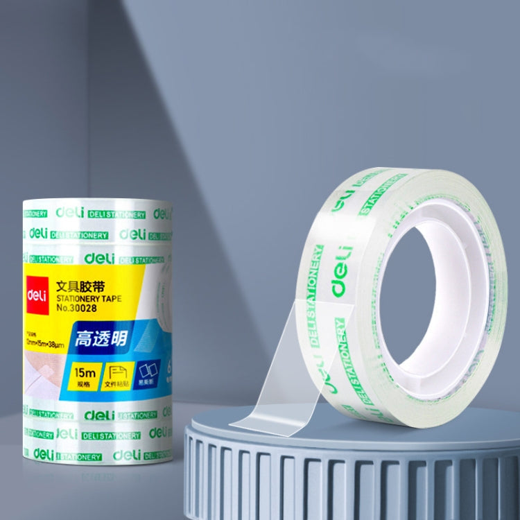 Deli Small High Viscosity Office Transparent Tape Student Stationery Tape My Store