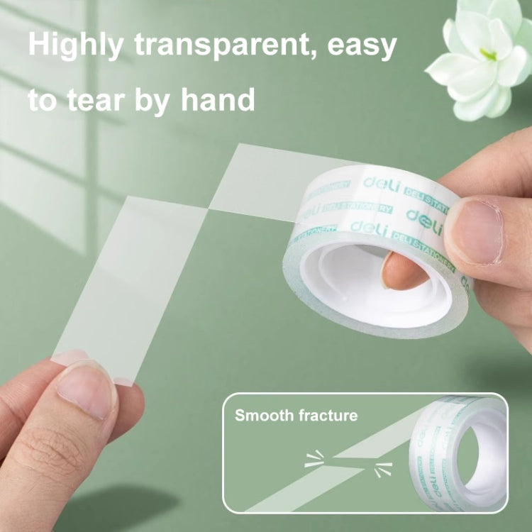 Deli Small High Viscosity Office Transparent Tape Student Stationery Tape My Store