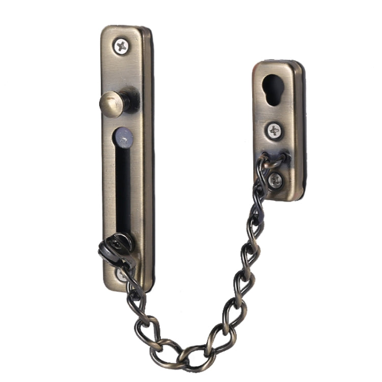 With Insurance Door Buckle Security Chain Anti-burglary Door Chain Latch Household Door Inside Reverse Lock Anti-burglary Buckle My Store