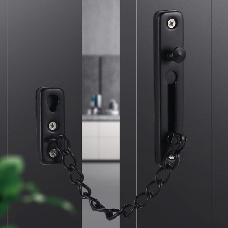 With Insurance Door Buckle Security Chain Anti-burglary Door Chain Latch Household Door Inside Reverse Lock Anti-burglary Buckle My Store