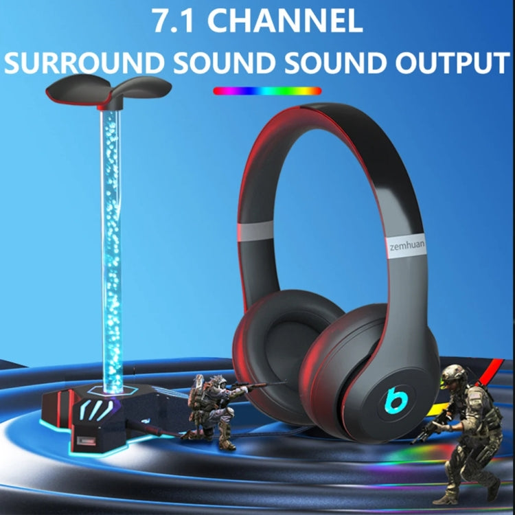 RGB Lighted Headphone Stand With Ambient Light USB Expansion Port Headphone Display Bracket