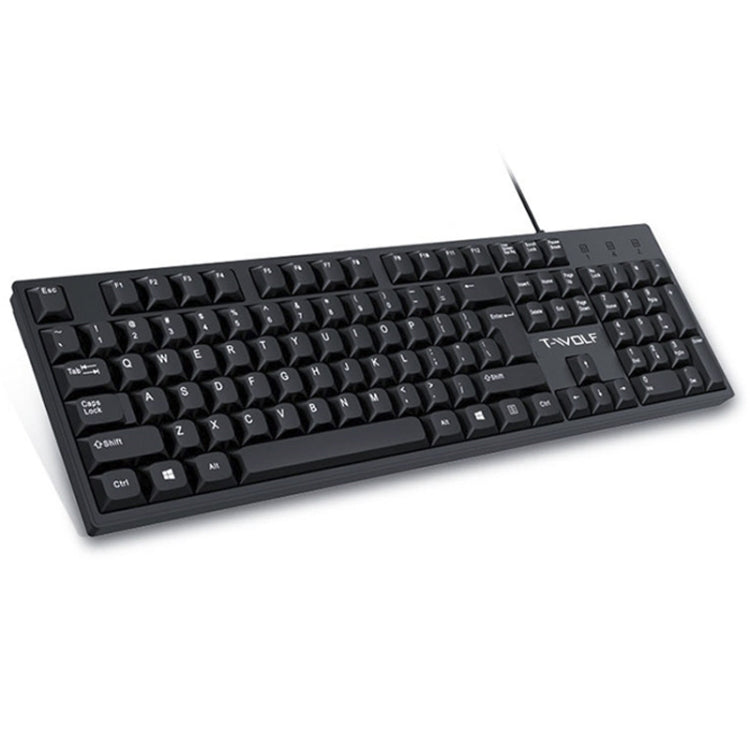 T-WOLF 104-keys USB Computer Office Home Wired Keyboard My Store