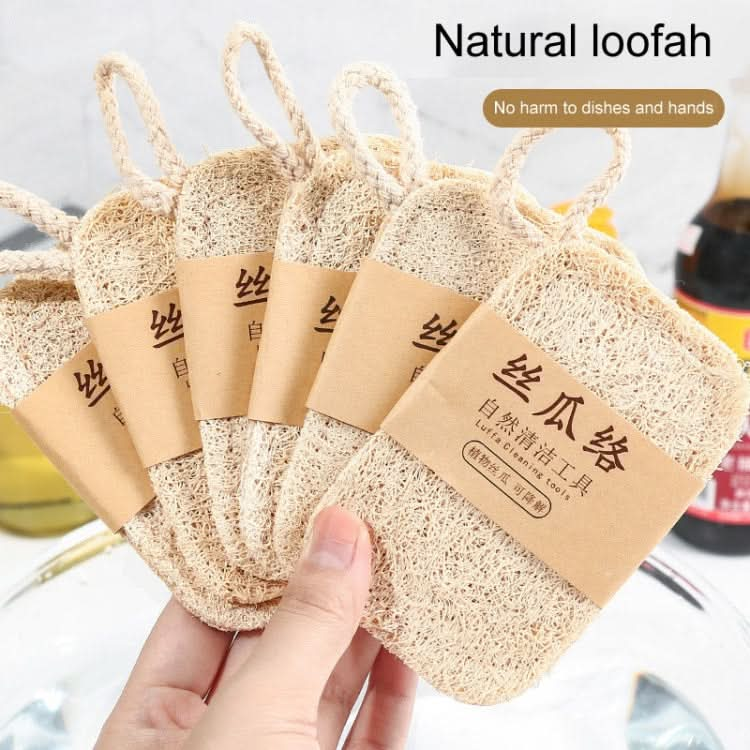 Natural Loofah Dishwashing Brush Dishwashing Tool Loofah Rag Brush Reluova