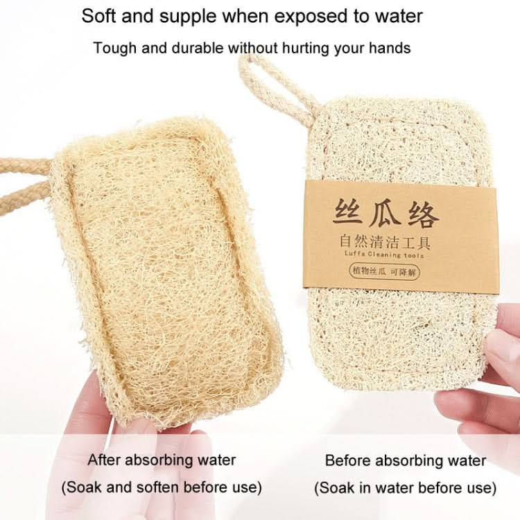 Natural Loofah Dishwashing Brush Dishwashing Tool Loofah Rag Brush Reluova