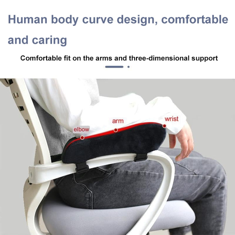 Curve Three-dimensional Support Memory Foam Office Chair Armrest Pad My Store