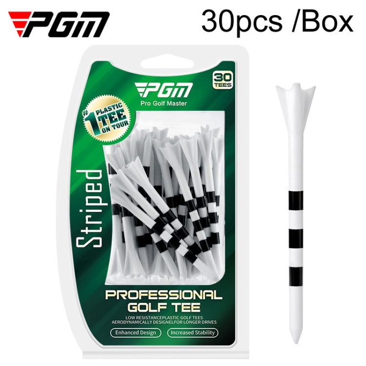 30pcs /Box PGM 83mm Golf Ball Tee Limit Scale Line Tee Ball Holder