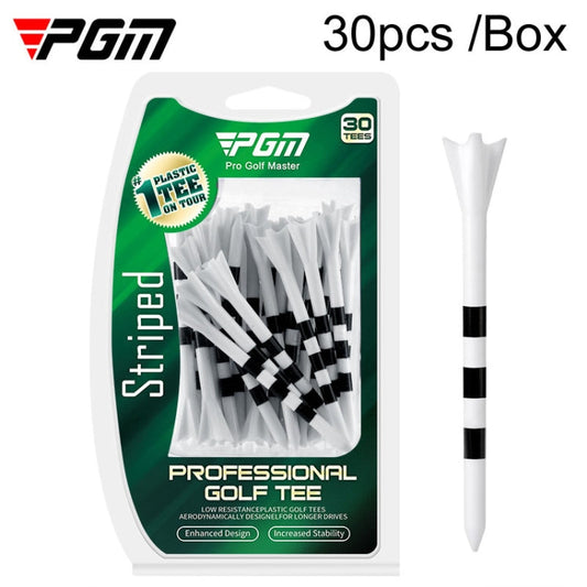 30pcs /Box PGM 83mm Golf Ball Tee Limit Scale Line Tee Ball Holder