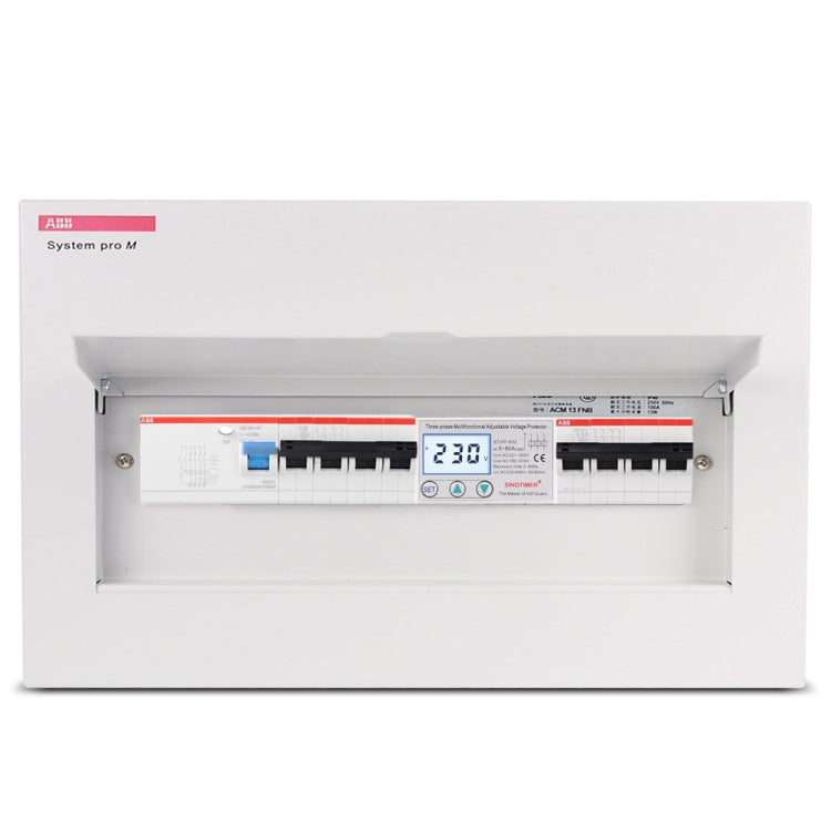 3-phase 380V LCD Self-resetting Adjustable Surge Voltage Protector