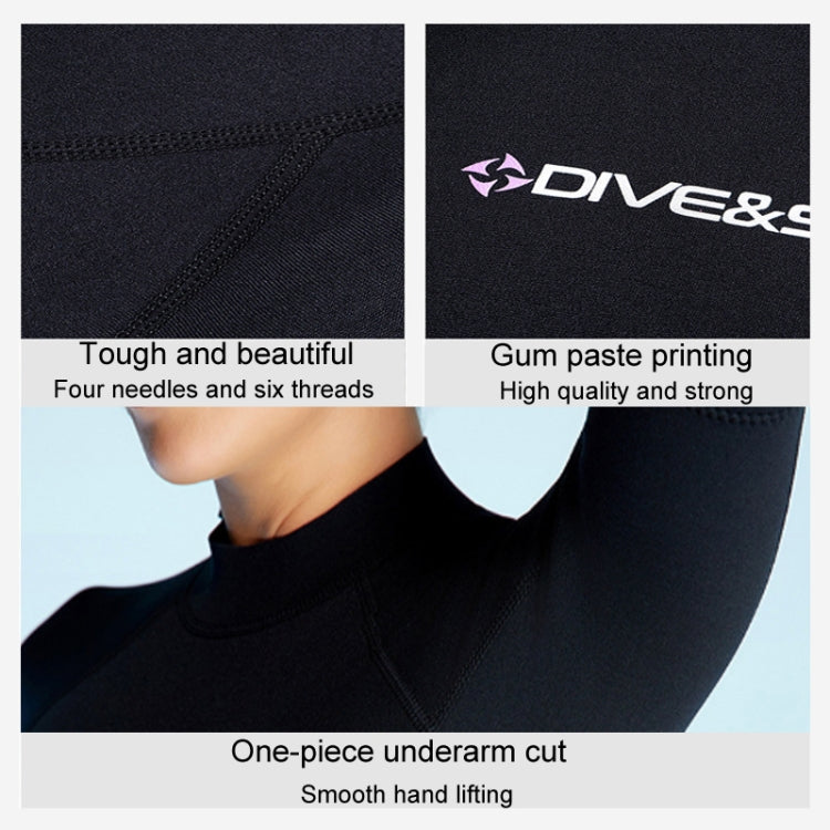 DIVE & SAIL 1.5mm Short Sleeve One-Piece Warm Wetsuit Surfing Snorkeling Winter Swimming Gear My Store