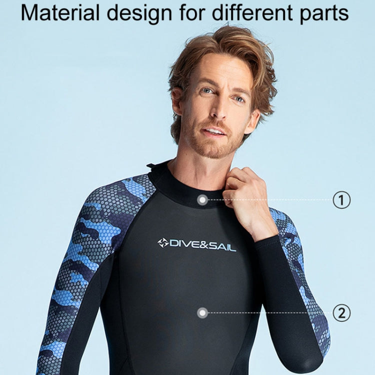 DIVE & SAIL 2mm Mens One Piece Long Sleeve Warm Wetsuit Surf Snorkeling Winter Wetsuit