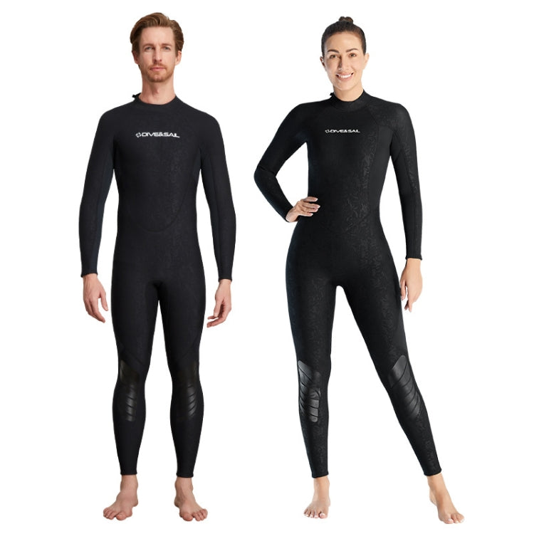 DIVE & SAIL 3mm Long Sleeve One-Piece Warm Wetsuit Surfing Snorkeling Winter Swimming Gear My Store