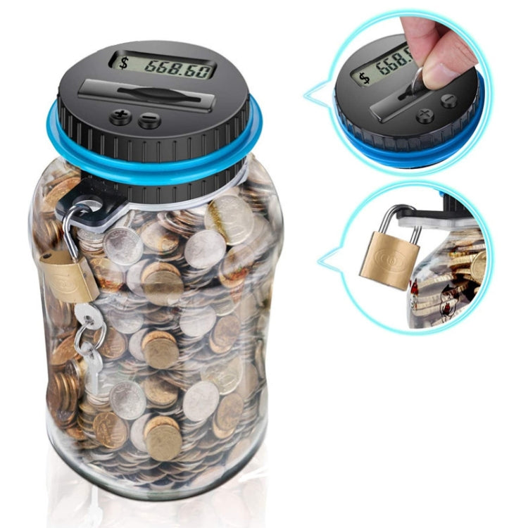 Digital Display Counting Piggy Bank With Lock