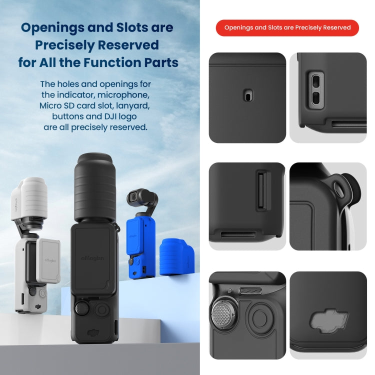 For DJI Osmo Pocket 3 AMagisn Silicone Protection Case Movement Camera Accessories My Store