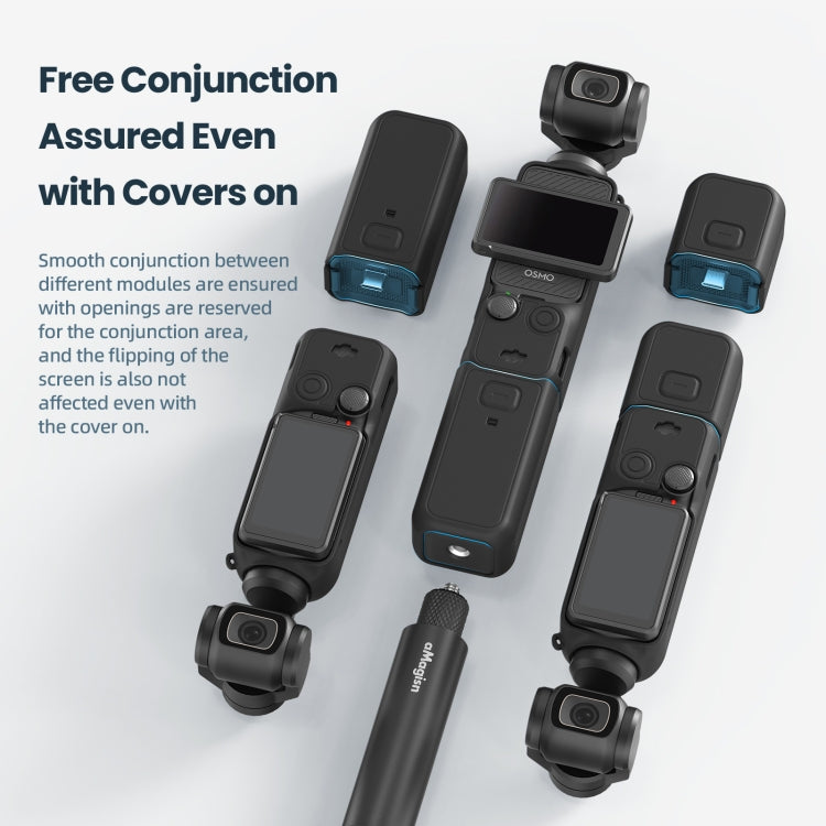 For DJI Osmo Pocket 3 AMagisn Silicone Protection Case Movement Camera Accessories My Store