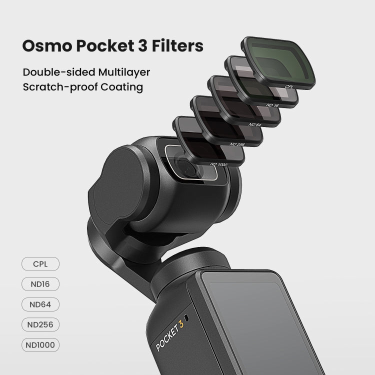 For DJI Osmo Pocket 3 aMagisn HD Double Sided Coated Filters Sports Camera Protective Goggles My Store