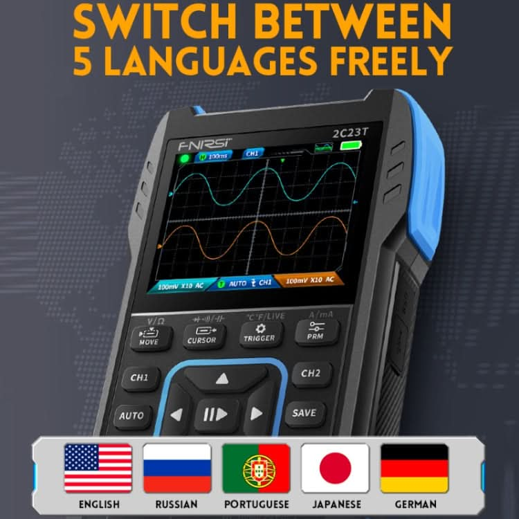 FNIRSI 3 In 1 Handheld Digital Oscilloscope Dual-Channel Multimeter Reluova