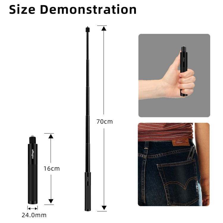 aMagisn 70cm Invisible Straight Pull Selfie Stick Sports Camera Accessories My Store