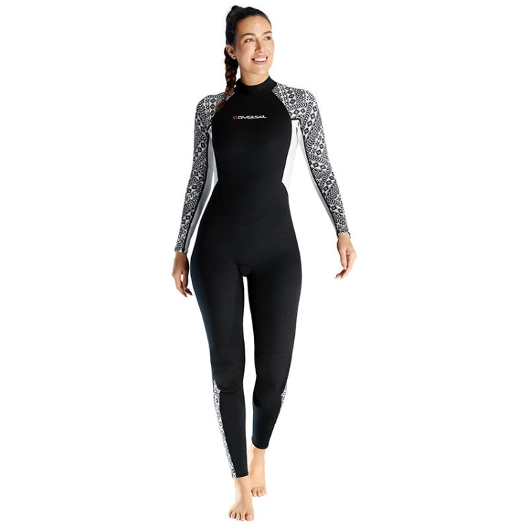 DIVE & SAIL 3mm Warm One-Piece Long Sleeve Wetsuit Thickened Winter Swimming And Surfing Suit