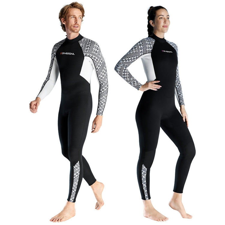 DIVE & SAIL 3mm Warm One-Piece Long Sleeve Wetsuit Thickened Winter Swimming And Surfing Suit My Store