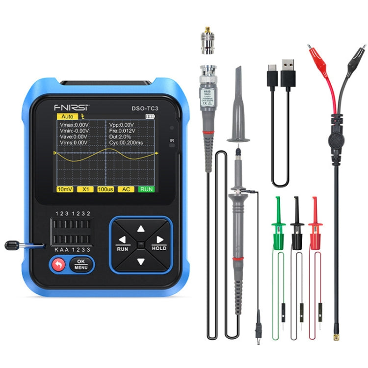 FNIRSI 3 In 1 Handheld Digital Oscilloscope LCR Transistor Tester Reluova