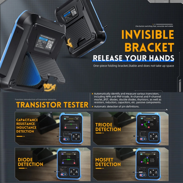 FNIRSI 3 In 1 Handheld Digital Oscilloscope LCR Transistor Tester Reluova