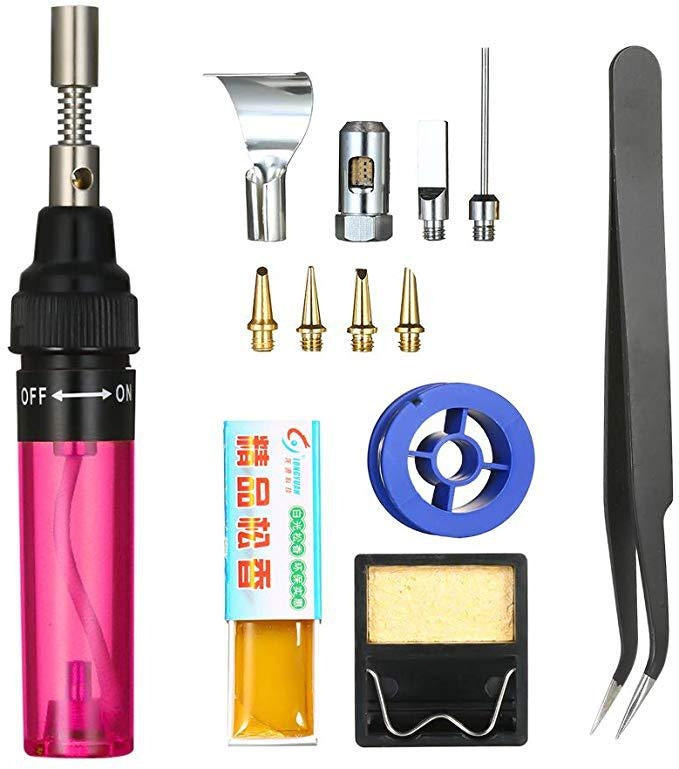 13pcs /Set Pen Type 3 In 1 Gas Soldering Iron Multi-function Gas Soldering Iron Set