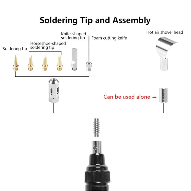 13pcs /Set Pen Type 3 In 1 Gas Soldering Iron Multi-function Gas Soldering Iron Set