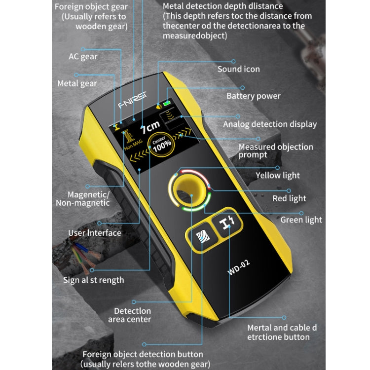 FNIRSI Multifunctional Wall Wire And Metal Rebar Detector Reluova