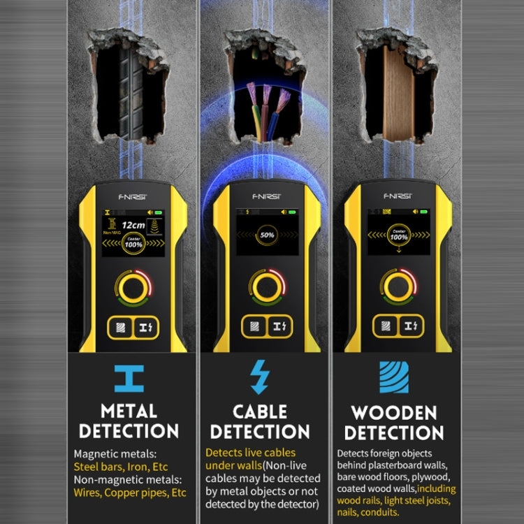 FNIRSI Multifunctional Wall Wire And Metal Rebar Detector Reluova