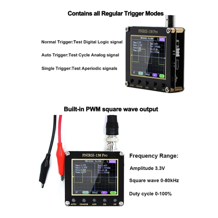 FNIRSI Handheld Small Teaching Maintenance Digital Oscilloscope