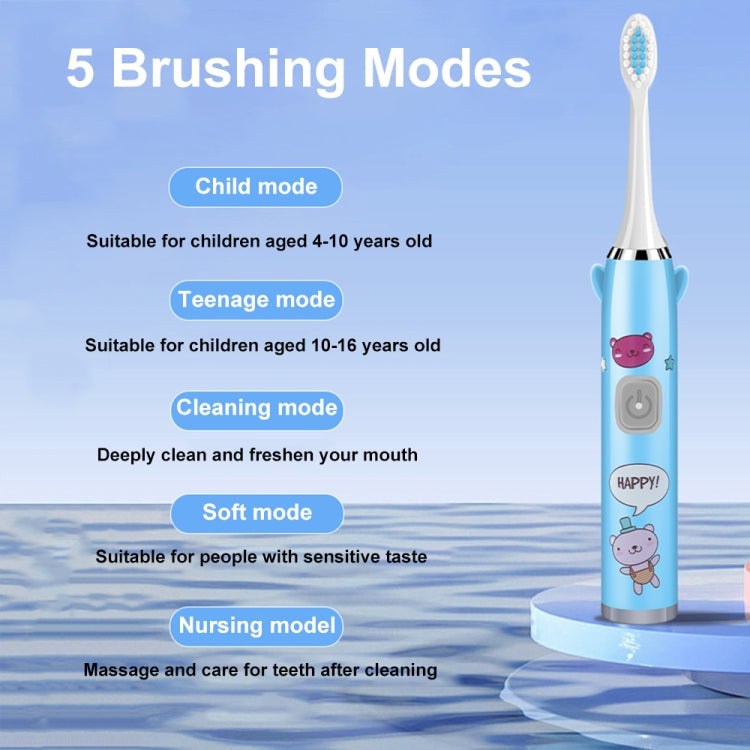 USB Charging Fully Automatic Ultrasonic Cartoon Children Electric Toothbrush My Store