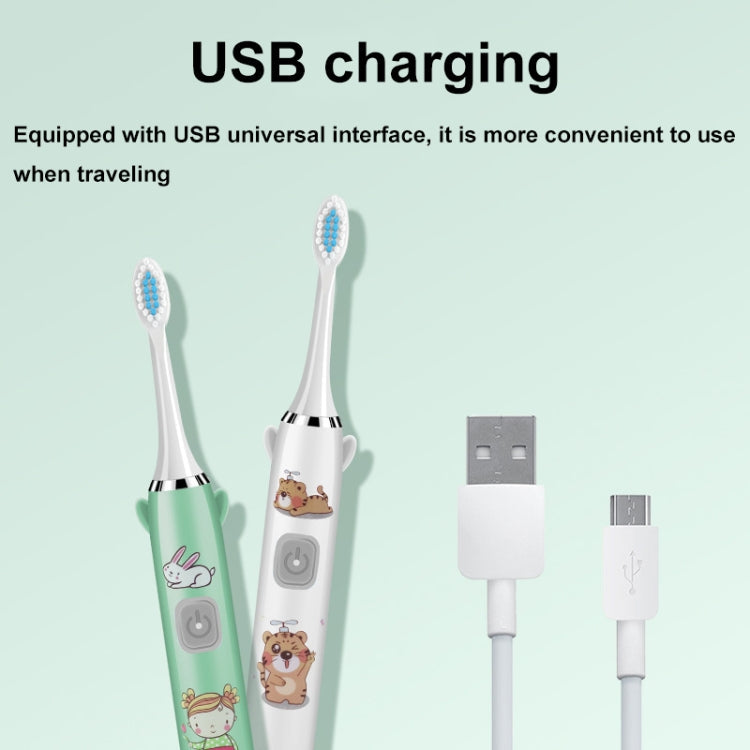 USB Charging Fully Automatic Ultrasonic Cartoon Children Electric Toothbrush My Store