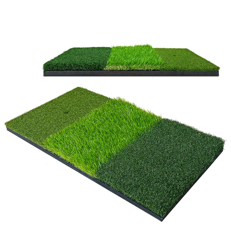 3 In 1 Golf Striking Mat Hitting Resistant Practice Pad Indoor Mini Swing Chipping Hitting Mat Reluova