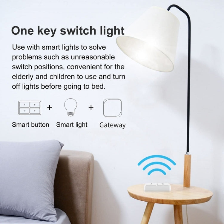 Zigbee Tuya 4-key Situational Remote Control Smart Switch Reluova