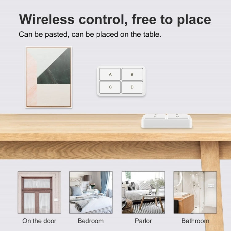 Zigbee Tuya 4-key Situational Remote Control Smart Switch