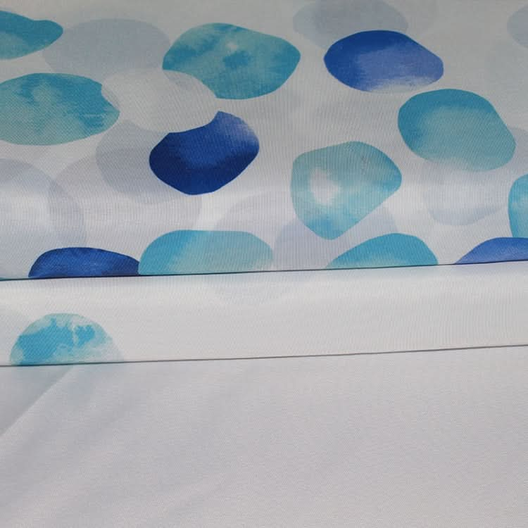 300x200cm Home Thickened Waterproof Shower Curtain Polyester Fabric Bathroom Curtain(Blue Petal)-Reluova