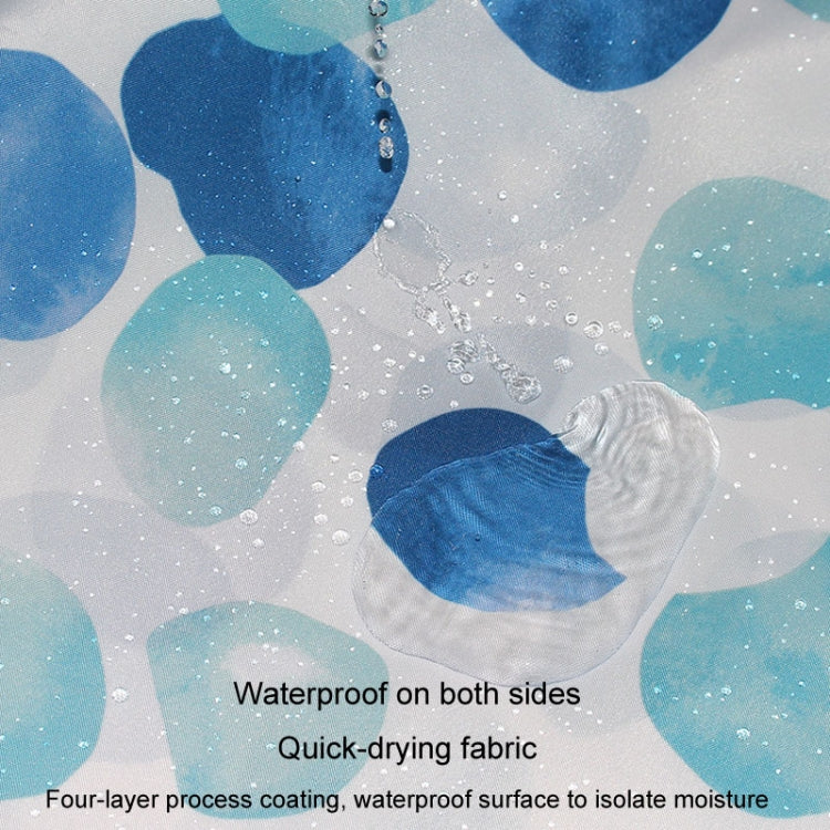 Home Thickened Waterproof Shower Curtain Polyester Fabric Bathroom Curtain My Store