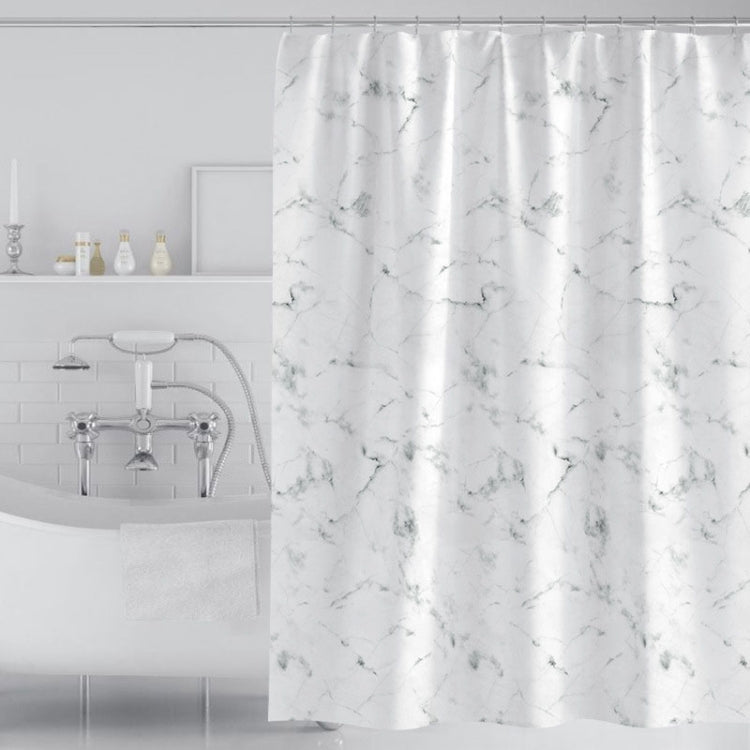 Thickened Waterproof Moldproof Shower Curtain Simple Bathroom Hotel Curtain With Hooks My Store