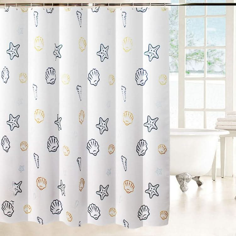 80x180cm Sea World Polyester Shower Curtain Thickened Waterproof Bathroom Shower Curtain Cloth With Hooks-Reluova