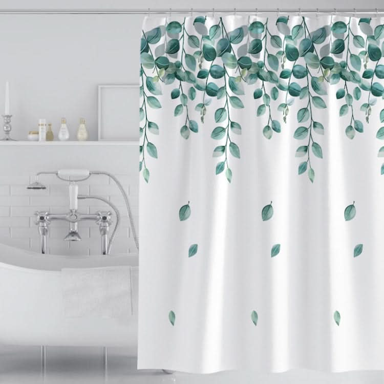 260x200cm Simple Fresh Style Home Shower Curtain Waterproof Thickened Bathroom Curtain Cloth With Hooks-Reluova