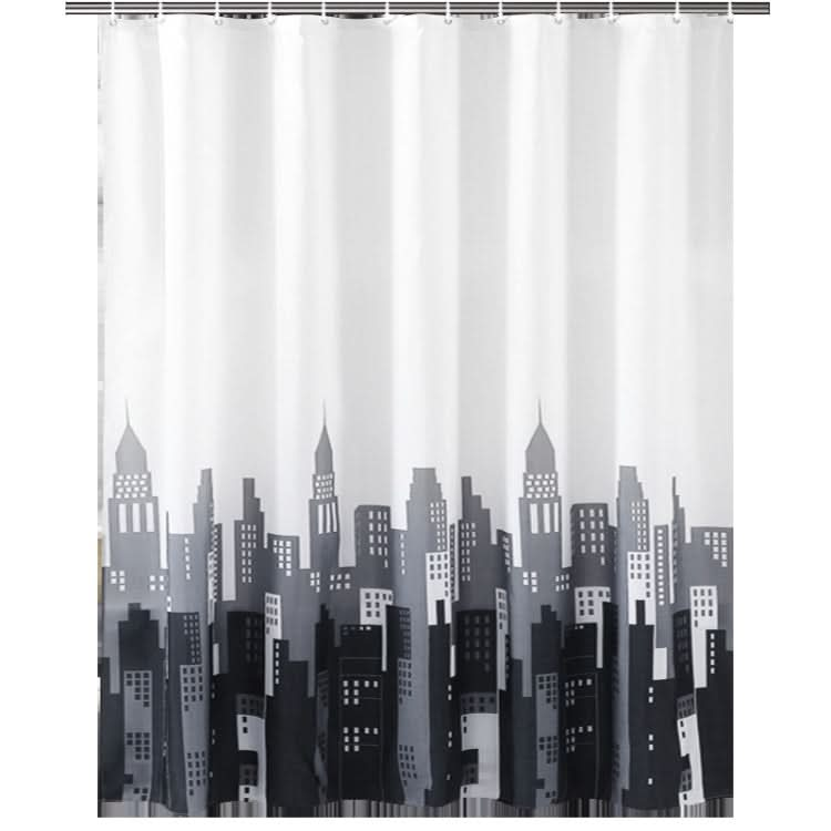 280x200cm Simple Waterproof Shower Curtain Thickened Polyester Bathroom Shower Curtain Cloth(Tower)-Reluova