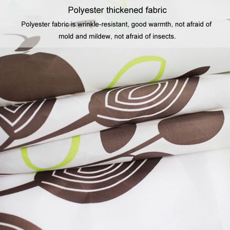 240x200cm Leaf Printed Waterproof Shower Curtain Thickened Polyester Bathroom Curtain Cloth-Reluova