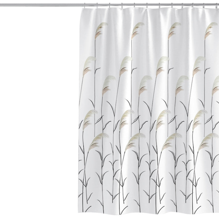 Fresh Reed Printed Bathroom Waterproof Shower Curtain Thickened Polyester Shower Curtain Cloth My Store