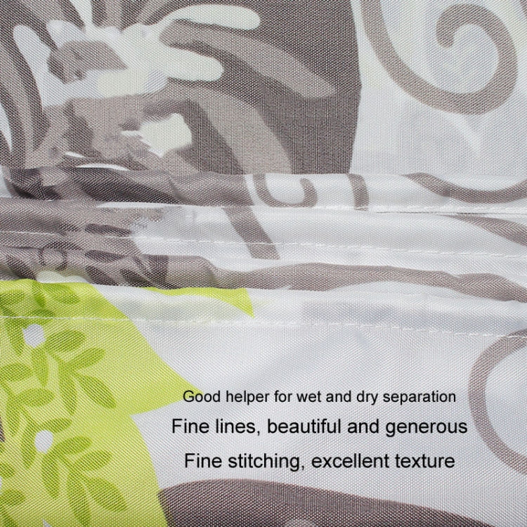 Botanical Flower Printed Waterproof Polyester Shower Curtain Home Thickened Bathroom Curtain Cloth My Store