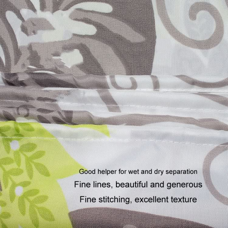 200x180cm Botanical Flower Printed Waterproof Polyester Shower Curtain Home Thickened Bathroom Curtain Cloth-Reluova